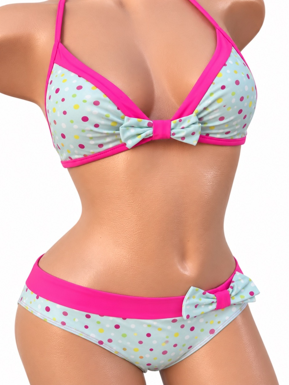 NWT Pinup Couture Rockabilly Retro Polka Dot Bikini Y2K Dead Stock NEW